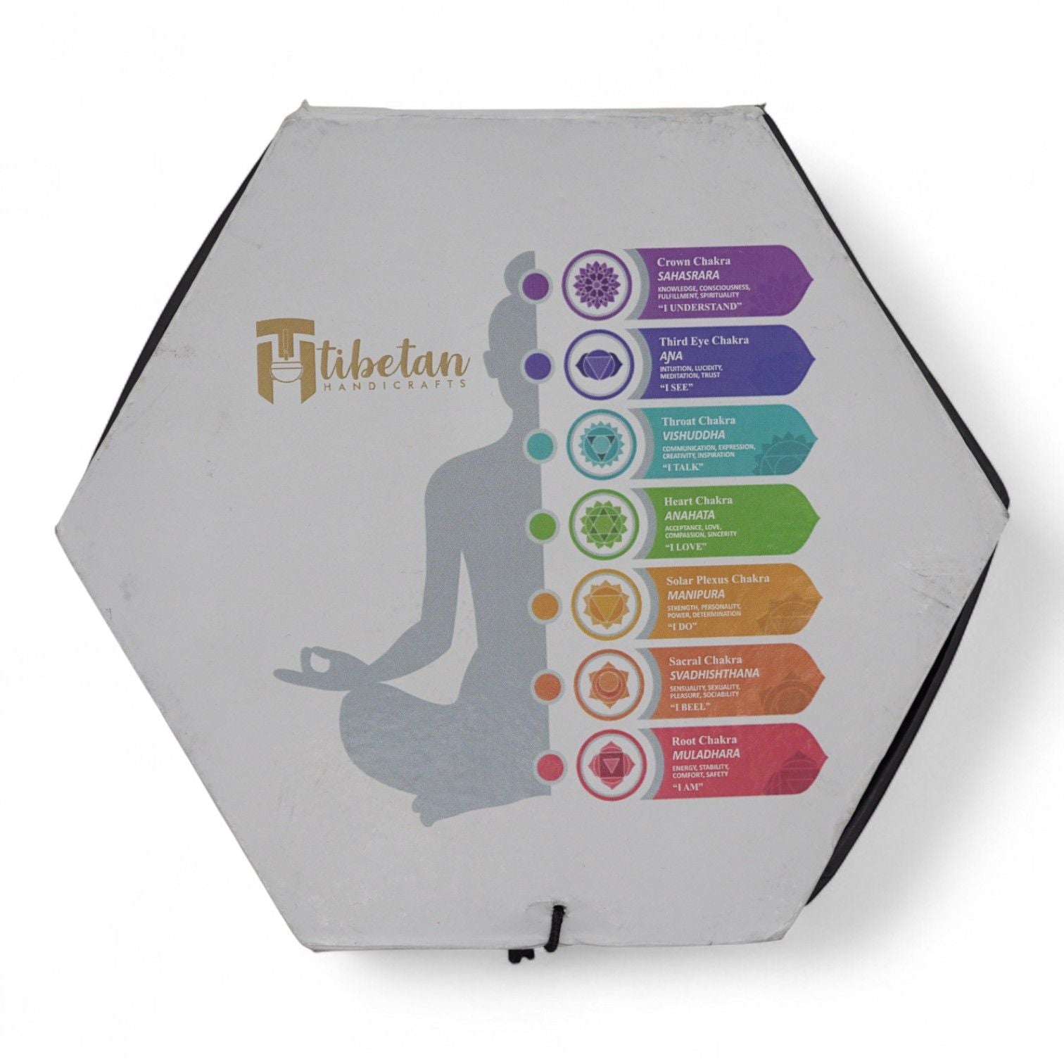 Juego de Cuenco Tibetano - Fase Lunar - Negro 10,7 cm