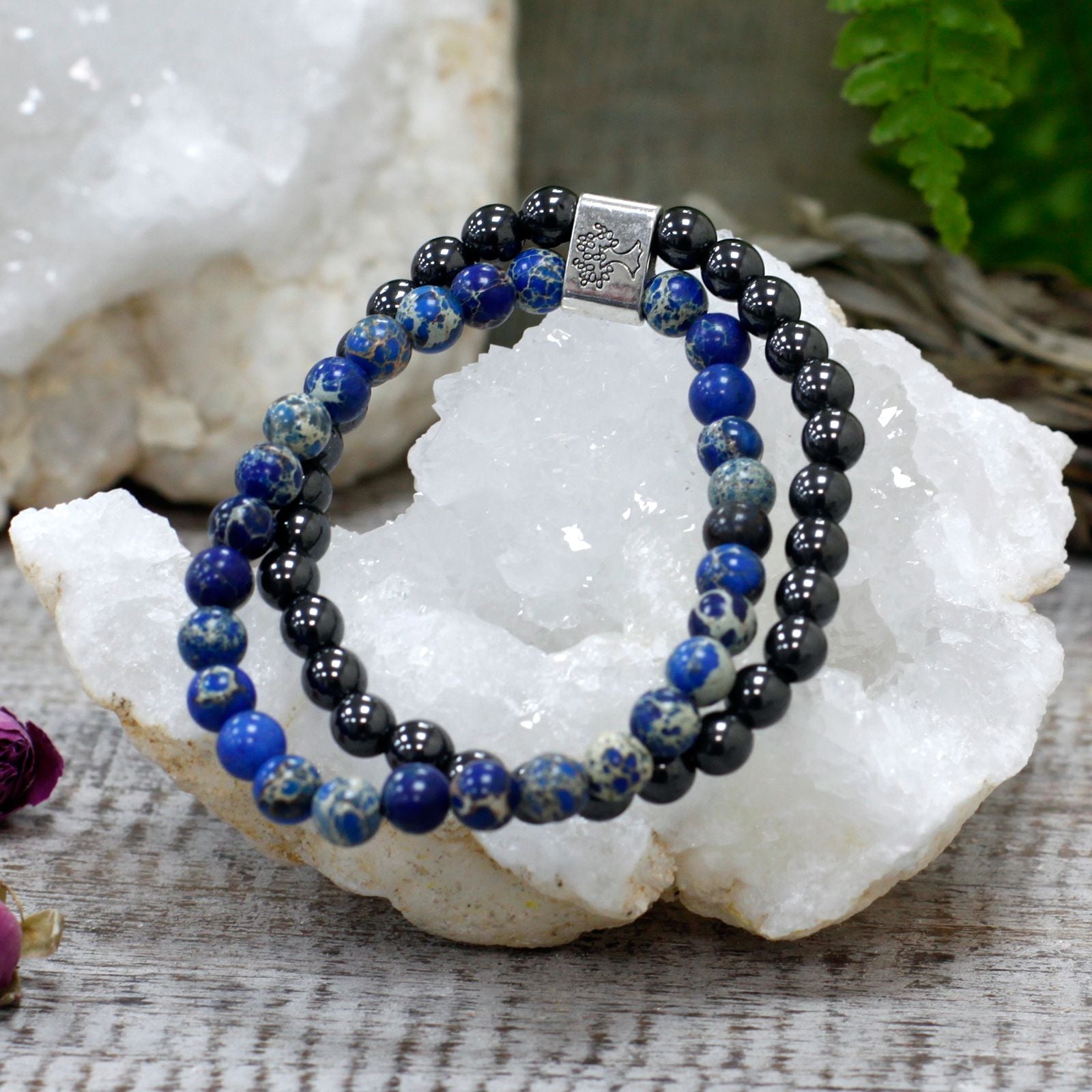 Pulsera de Piedras Preciosas Magnéticas - Sodalite