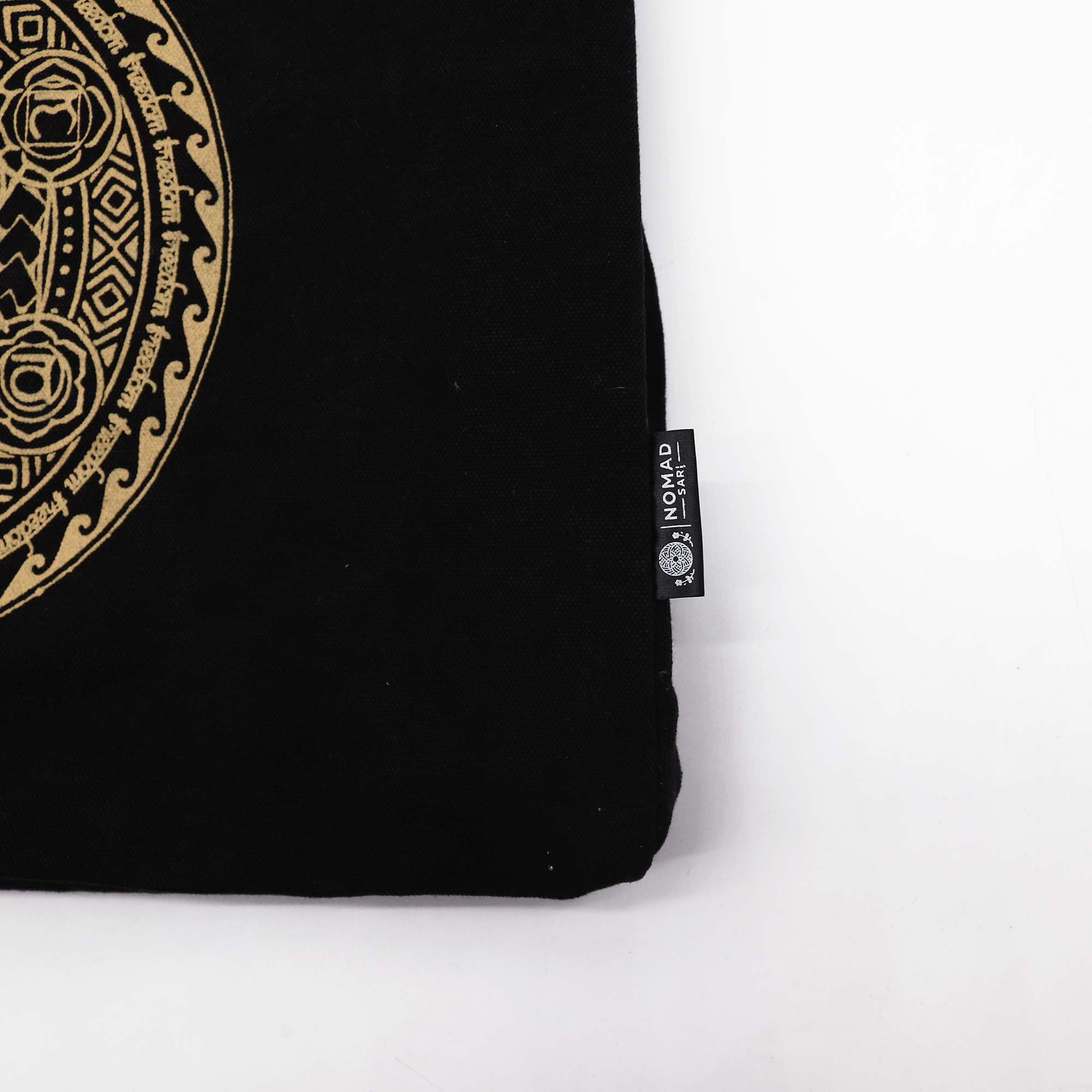 Bolso tote extragrande de chocolate lavado a la piedra 14 oz - Chakra de la libertad