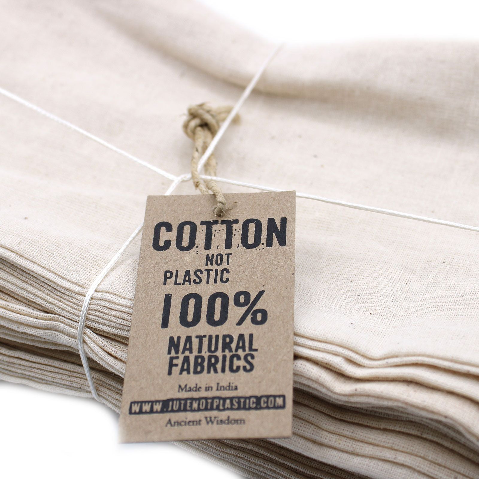 Natural 4 oz bolsa de algodón de trigo