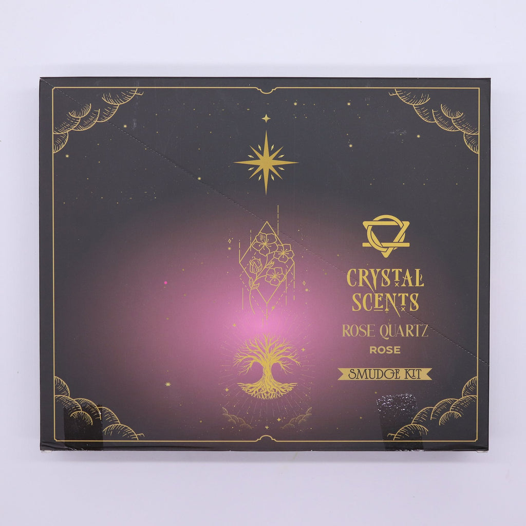 Incienso de purificación con aroma a cuarzo rosa cristal - Rosa