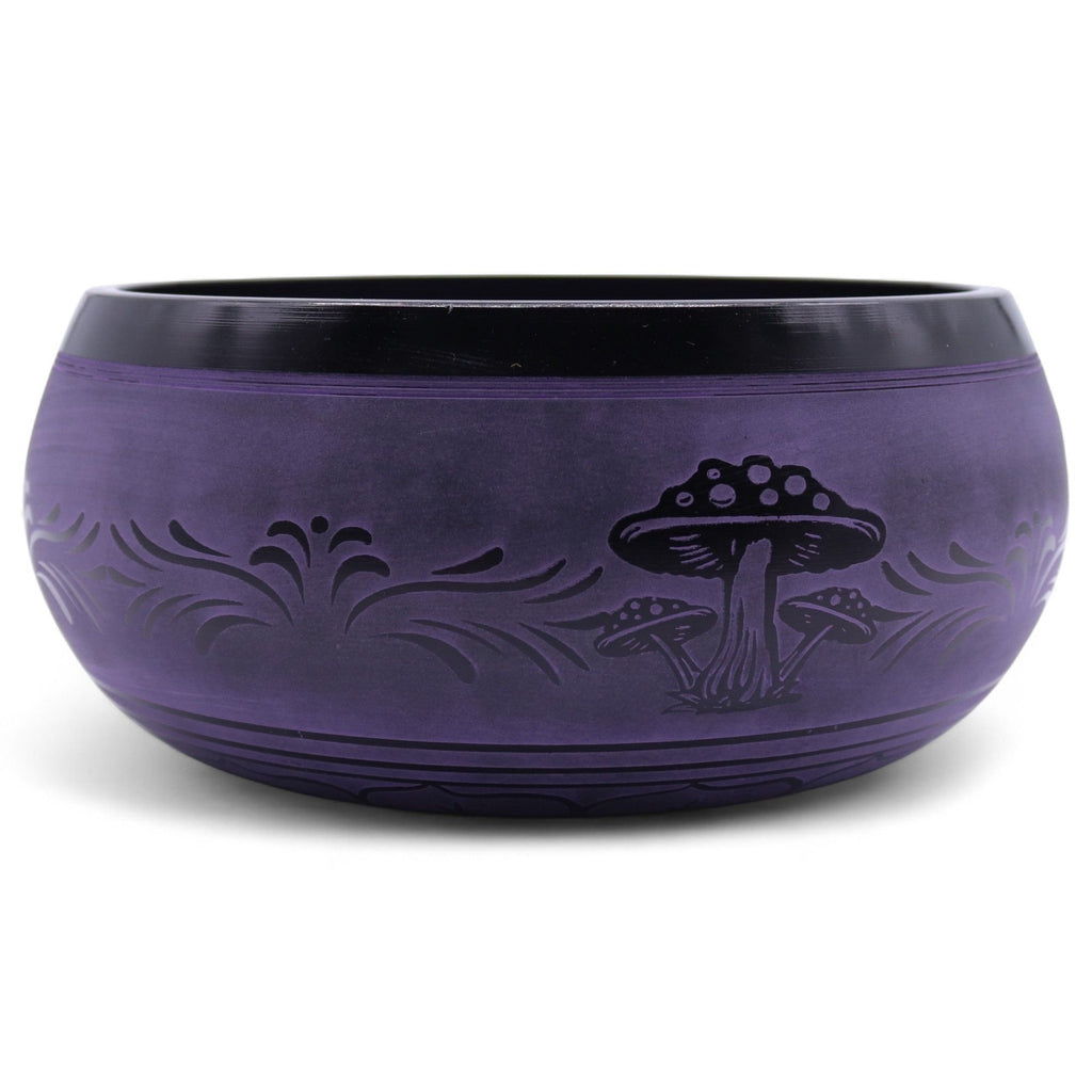 Cuenco tibetano en forma de hongo - Purple Haze (23x10,5 cm, 1,3 kg)