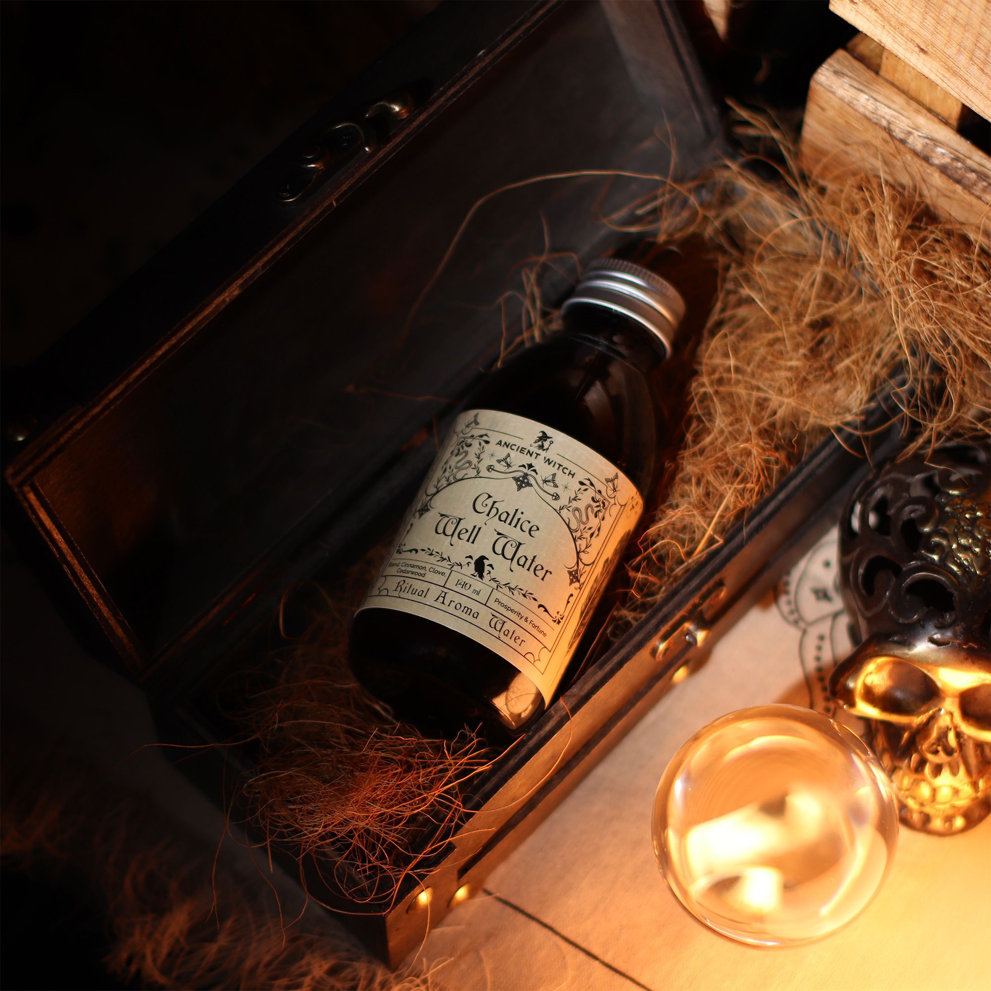 Agua ritual de bruja antigua - Agua del Pozo del Cáliz