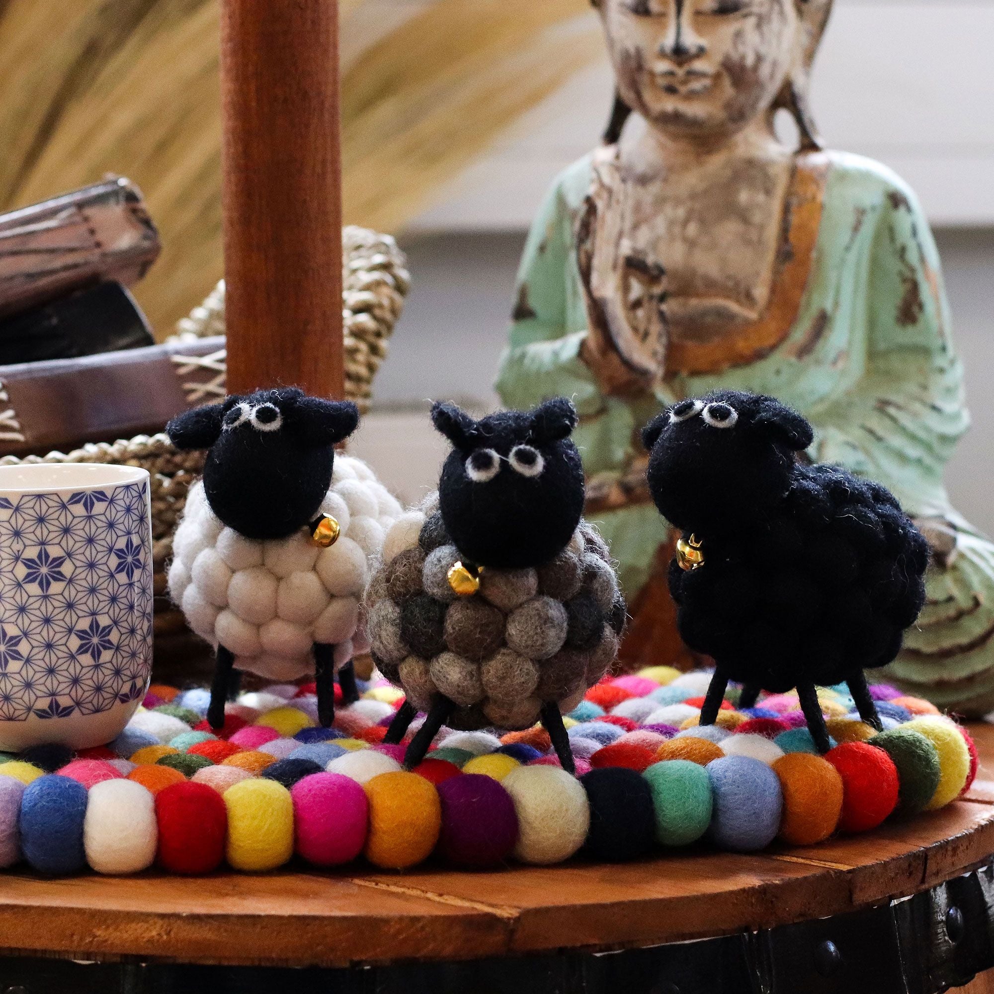 Ovejita de fieltro - Blanca